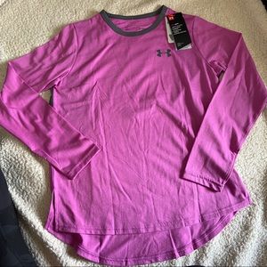 NWT Girls, L, Under Armour Long Sleeve Shirt